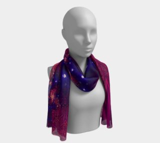Moonlit Colourful Tropics Long Scarf preview
