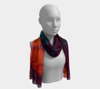 Rose Bud Glass Flower Spiral Long Scarf preview