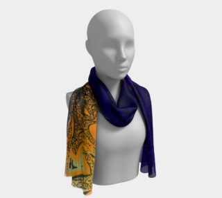 Twilight Jungle Leaves Long Scarf preview