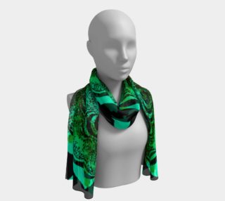 Green Violets Long Scarf preview