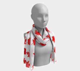 Red Maple Leaf Long Scarf preview