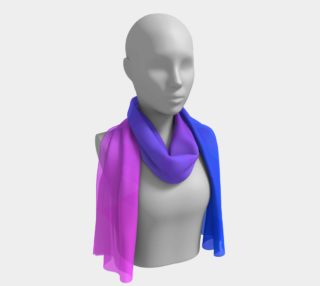  Purple, blue, and pink ombre flame long scarf preview