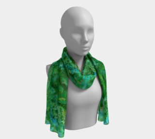 Green Abstraction II Long Scarf  preview