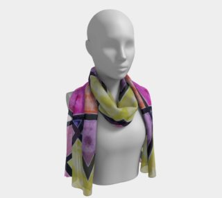 Yellow Geo Butterfly Long Scarf preview