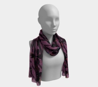Burgundy Crest Print Scarf preview
