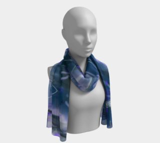 Foulard long Astral bleuté  preview