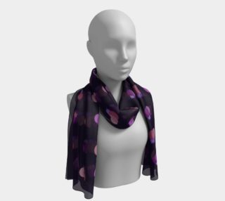 Pumpkin print scarf (dark purple) preview