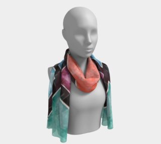 Colorful Stained Glass Long Scarf preview