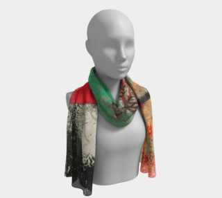Red sun scarf preview
