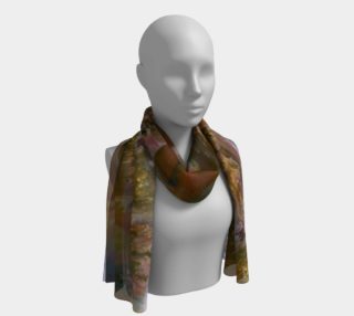 Aperçu de Golden Flowers Long Scarf