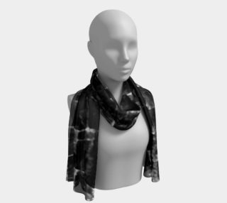 Aperçu de Black and White Grunge Cracked Abstract Print Scarf