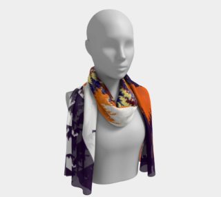Multi Coloured Tropical Jungle Long Scarf preview