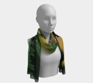 Camouflage Tropical Jungle Long Scarf preview
