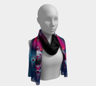 Pink and Teal Butterfly Orbs Long Scarf preview