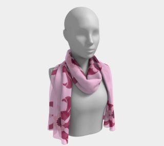 Pink Heart Flower Pot Long Scarf preview