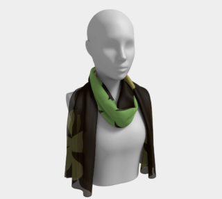 Camouflage Retro Flowers Long Scarf preview