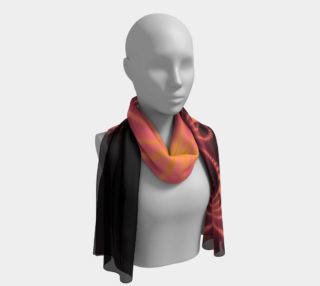 Puce Hibiscus Flower Long Scarf preview