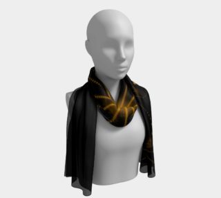 Orange Hibiscus Flower Long Scarf preview