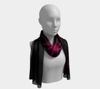 Fuchsia Hibiscus Flower Long Scarf preview