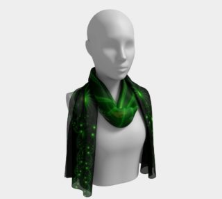 Green Flower Explosion Long Scarf preview