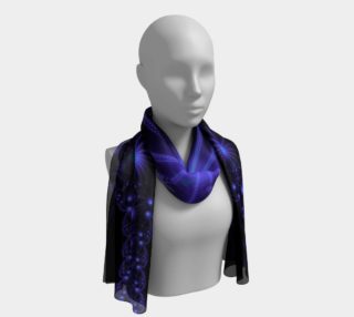 Blue Flower Explosion Long Scarf preview