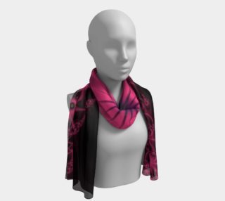 Fuchsia Flower Bloom Long Scarf preview