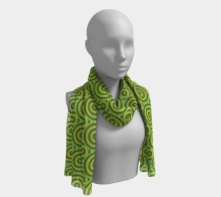 Green and Orange Mind Bend Long Scarf preview