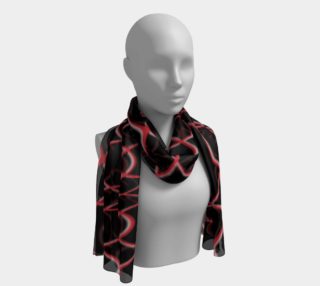 Black and Red Pineapple Twist Long Scarf preview