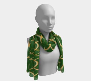 Green and Orange Pineapple Twist Long Scarf preview