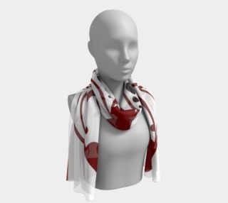Red and Black Butterfly Long Scarf preview