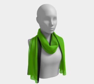 Lime Green and Black Long Scarf preview