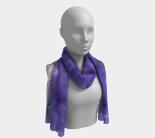 Fluid Violet Iris Long Scarf preview