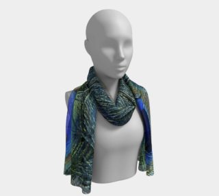 Peacock Feathers Long Scarf preview