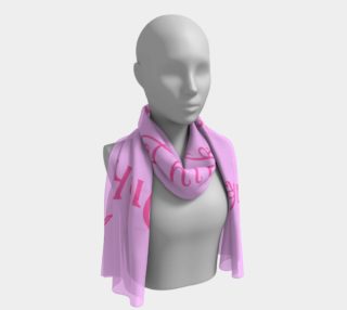 Think Pink Dark on Light Long Scarf preview