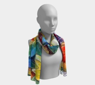 long scarf wild flower preview