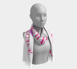 Language of Love in Pink Long Scarf preview