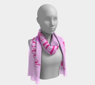 Language of Love in Pink on Pink Long Scarf preview