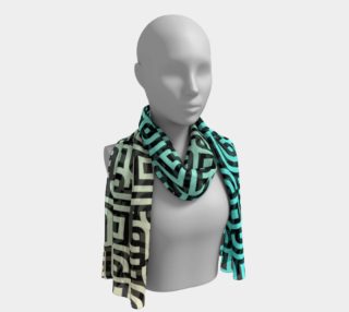 Sunset Chevron silk scarf preview