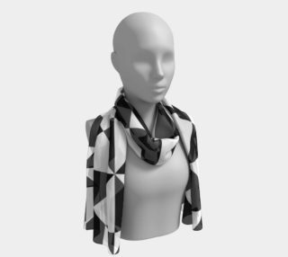 Black And White Long Scarf preview