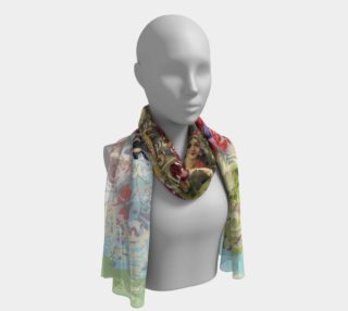 Bohemian Bee Goddess Long Scarf (16" x 72") preview