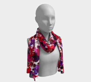 Long scarf Red Berry Splash preview