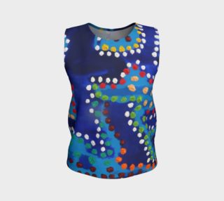 Chinese Blue Loose Tank Top preview