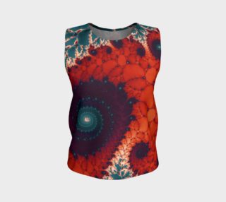 Rose Bud Glass Flower Spiral Tank Top preview