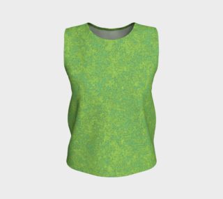 Loose Tank Top - Zen - Chartreuse with Teal preview