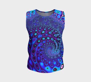 Blue wave loose tank top preview