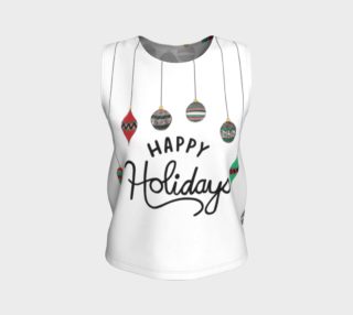 Happy Holidays Loose Tank Top preview