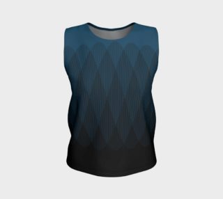 Blue to Black Ombre Signal Loose Tank Top preview