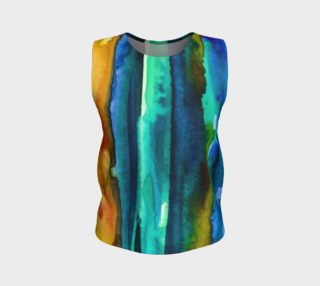 Watercolor Fashion Loose Tank preview