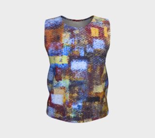 Abstract Mosaic Blue Loose Tank preview