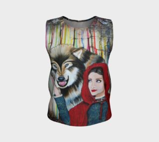 Red and the Big Mad Wolf Tank Top preview